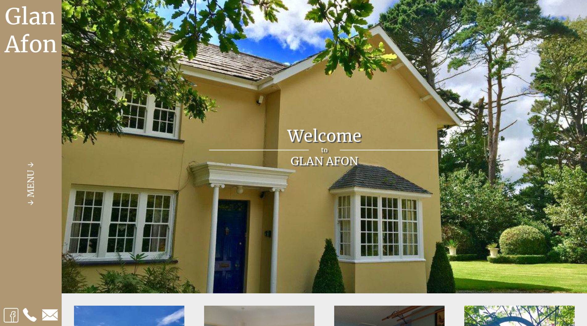 Glan Afon homepage